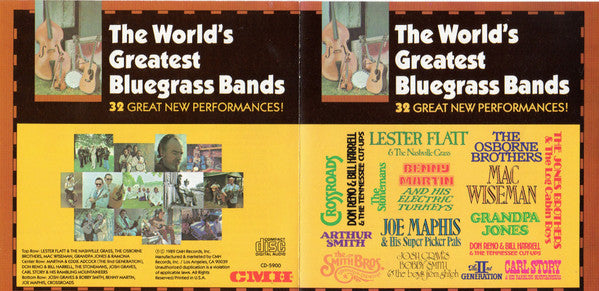 Various : The World's Greatest Bluegrass Bands (CD, Comp, RE)