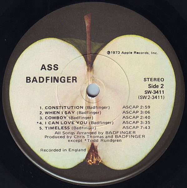 Badfinger : Ass (LP, Album, Los)