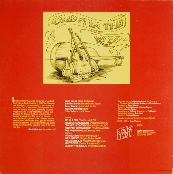 Old & In The Way : Old And In The Way (LP, Album, RE, RM, Ele)