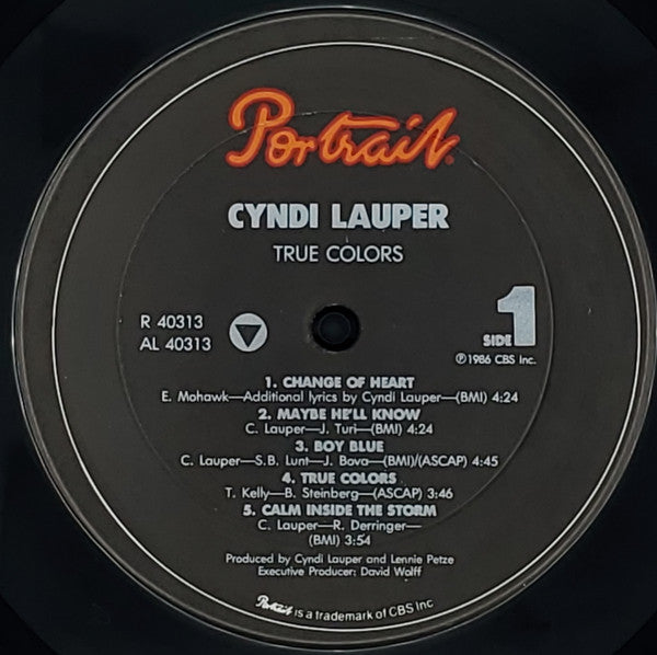 Cyndi Lauper : True Colors (LP, Album, Car)