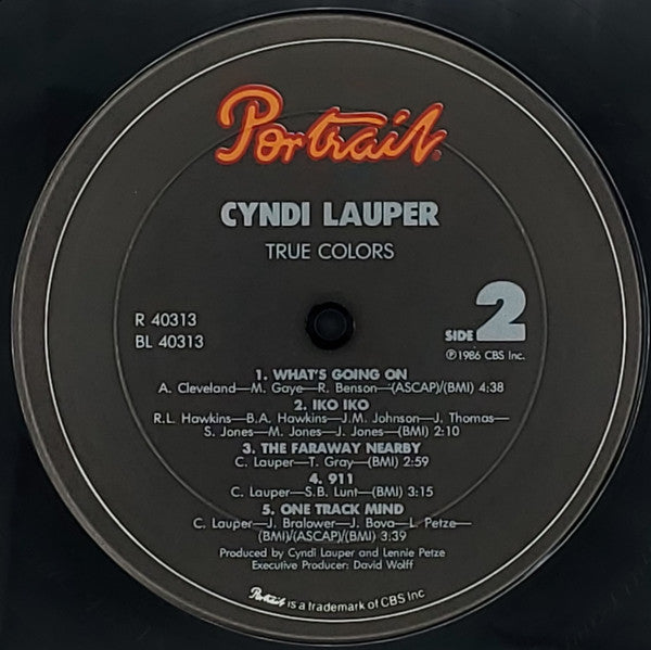 Cyndi Lauper : True Colors (LP, Album, Car)