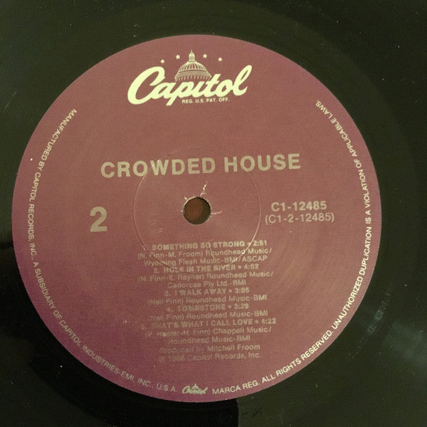 Crowded House : Crowded House (LP, Album, RP, Spe)