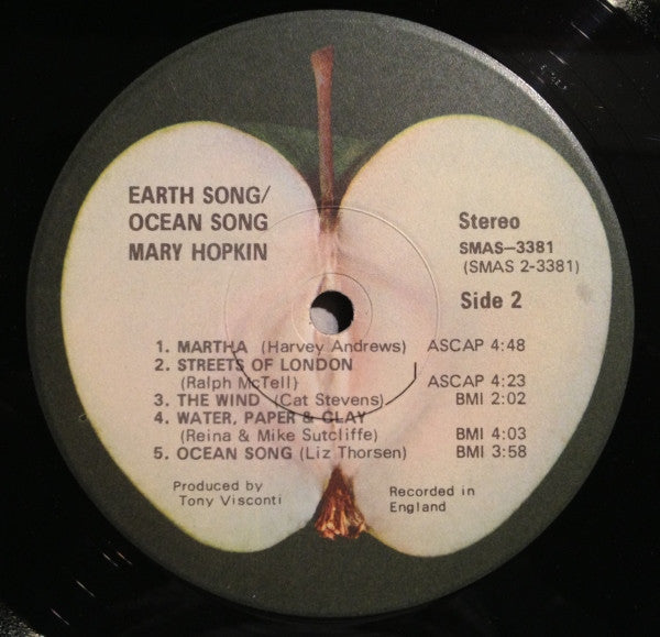 Mary Hopkin : Earth Song / Ocean Song (LP, Album, Gat)