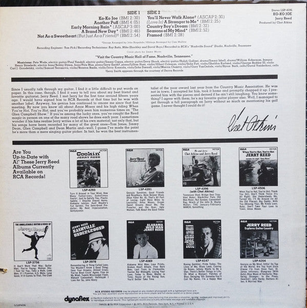 Jerry Reed : Ko-Ko Joe (LP, Album, Ind)