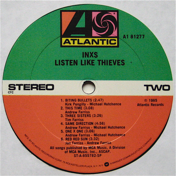 INXS : Listen Like Thieves (LP, Album, Club, Col)