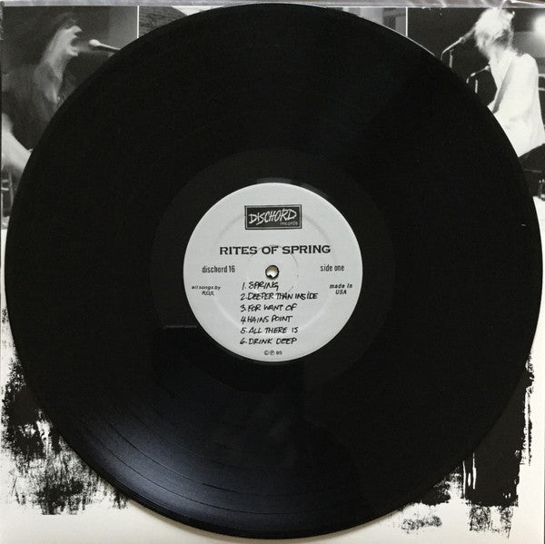 Rites Of Spring : Rites Of Spring (LP, Album, RE, RM, $8 )