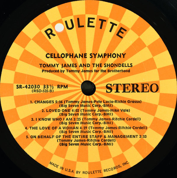 Tommy James And The Shondells* : Cellophane Symphony (LP, Album, Abb)