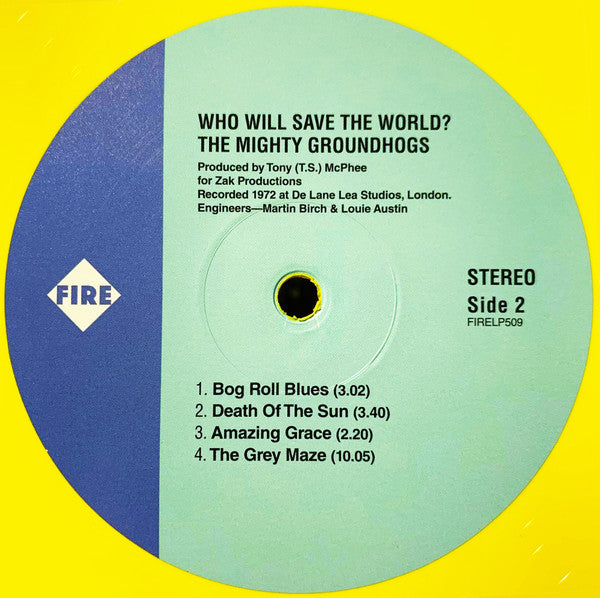 Groundhogs* : Who Will Save The World? The Mighty Groundhogs (LP, Album, RSD, Dlx, Ltd, RE, RM, Yel)