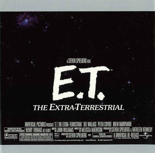 John Williams (4) : E.T. The Extra-Terrestrial - The 20th Anniversary (Original Motion Picture Soundtrack) (CD, Album, RE)