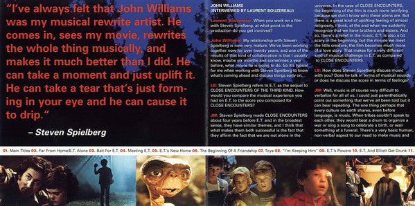 John Williams (4) : E.T. The Extra-Terrestrial - The 20th Anniversary (Original Motion Picture Soundtrack) (CD, Album, RE)