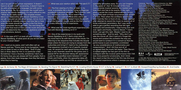 John Williams (4) : E.T. The Extra-Terrestrial - The 20th Anniversary (Original Motion Picture Soundtrack) (CD, Album, RE)