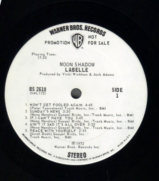 LaBelle : Moon Shadow (LP, Album, Promo)