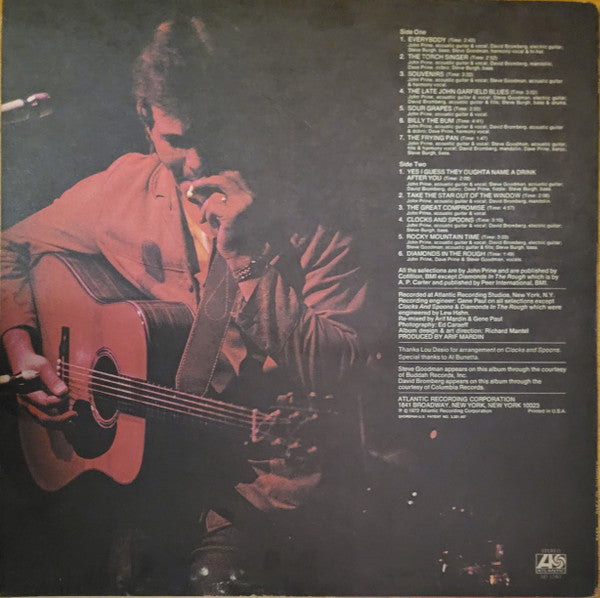 John Prine : Diamonds In The Rough (LP, Album, RP, RI)