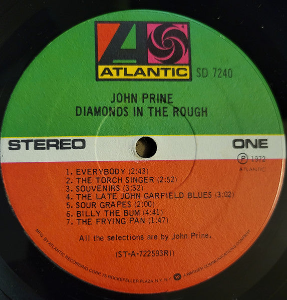 John Prine : Diamonds In The Rough (LP, Album, RP, RI)