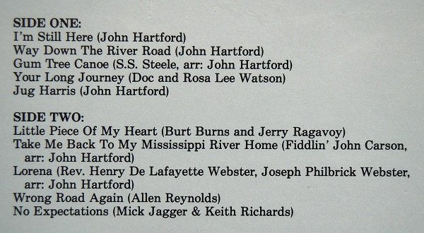 John Hartford : Gum Tree Canoe (LP, Album)