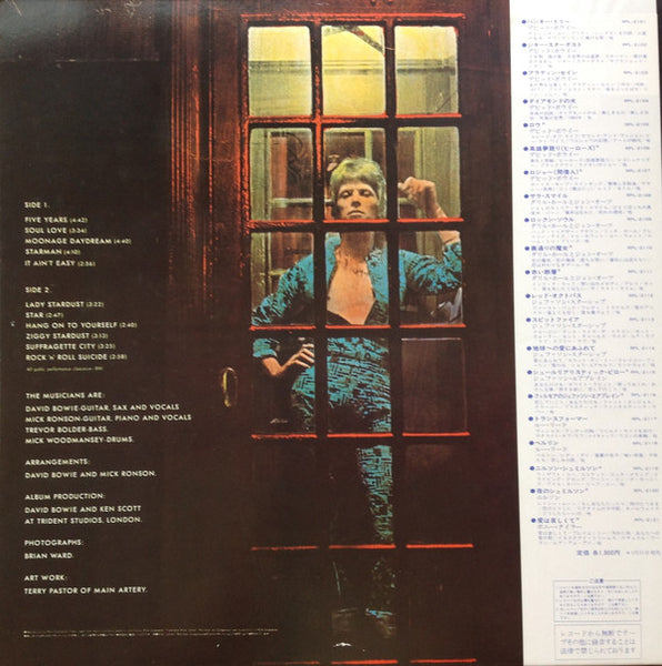 David Bowie = David Bowie : The Rise And Fall Of Ziggy Stardust And The Spiders From Mars = ジギー・スターダスト (LP, Album, RE)