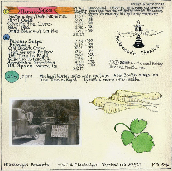 Michael Hurley : Parsnip Snips (LP, Album, RE)
