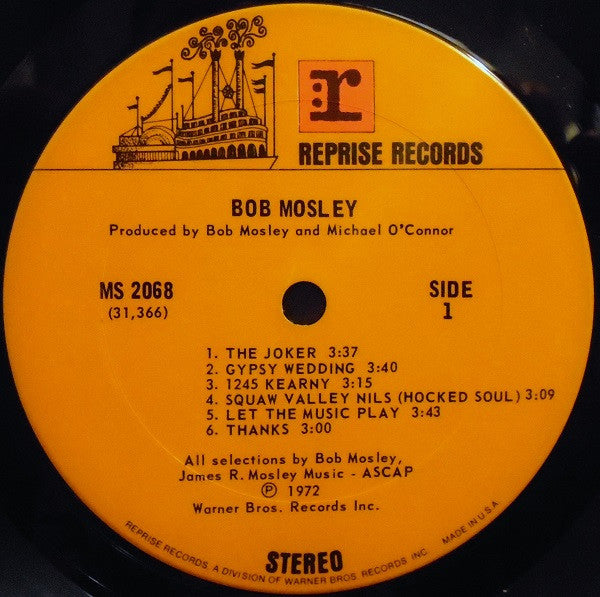 Bob Mosley : Bob Mosley (LP, Album, San)