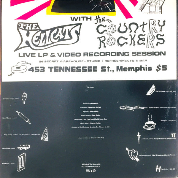 Tav Falco Panther Burns* : Midnight In Memphis - 10th Anniversary Live LP (2xLP, Album)