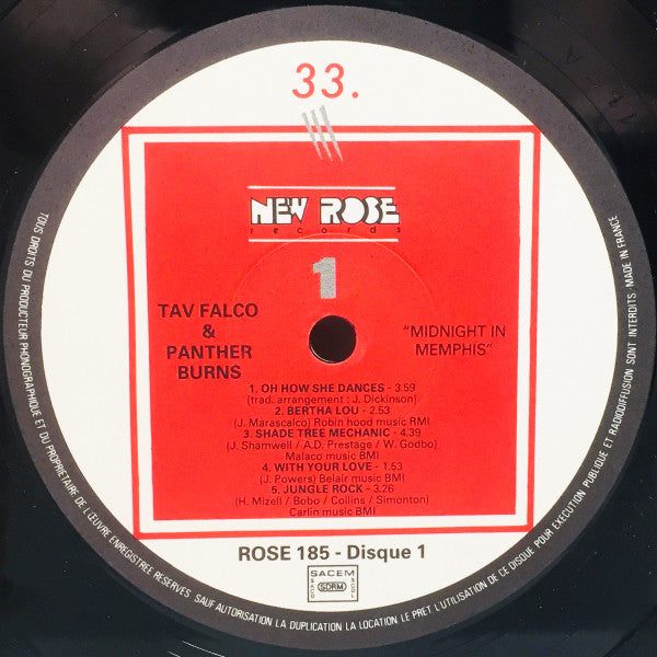 Tav Falco Panther Burns* : Midnight In Memphis - 10th Anniversary Live LP (2xLP, Album)
