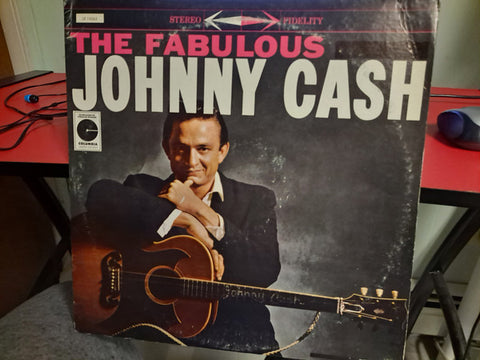 Johnny Cash : The Fabulous Johnny Cash (LP, Album, RE, Pit)