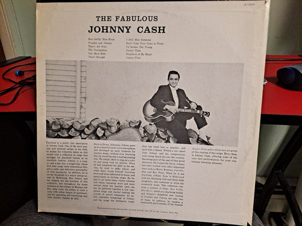 Johnny Cash : The Fabulous Johnny Cash (LP, Album, RE, Pit)