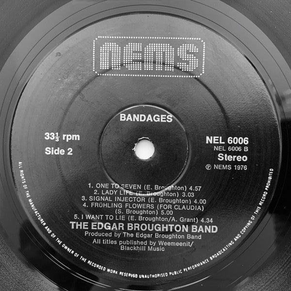 The Edgar Broughton Band : Bandages (LP, Album)