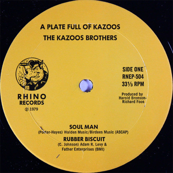 The Kazoos Brothers : A Plate Full Of Kazoos (12", EP)