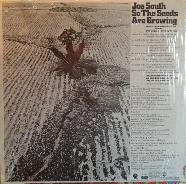 Joe South : So The Seeds Are Growing (LP, Album, Jac)