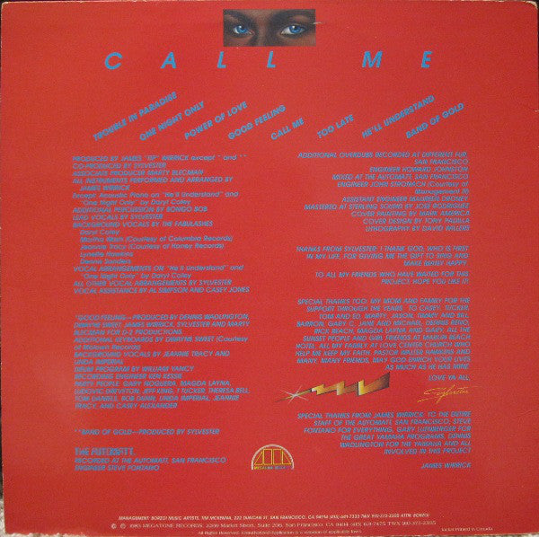 Sylvester : Call Me (LP, Album)