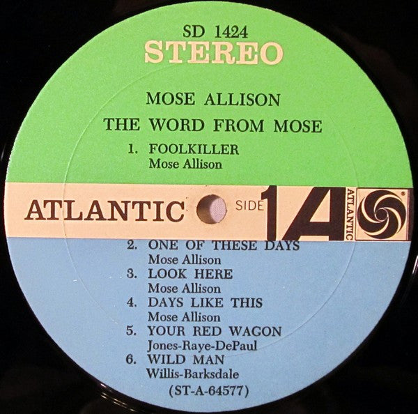 Mose Allison : The Word From Mose (LP, Album)