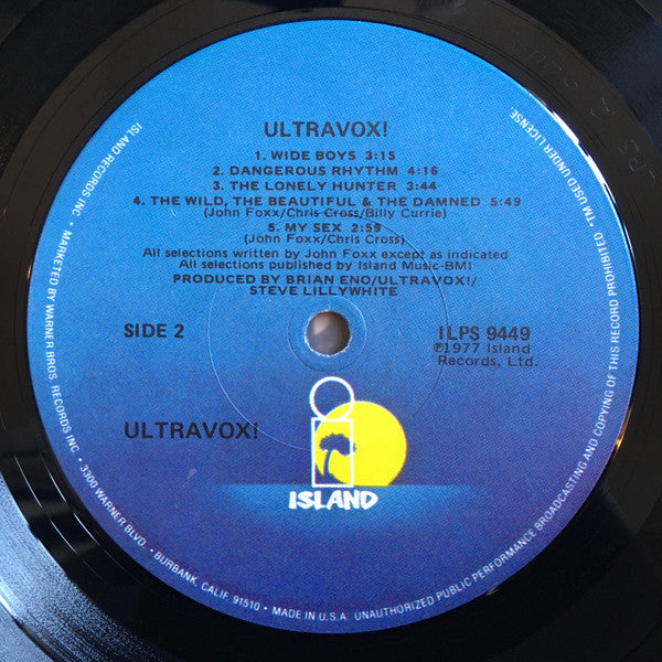 Ultravox!* : Ultravox! (LP, Album, Gat)