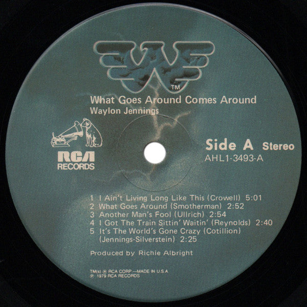 Waylon Jennings : What Goes Around Comes Around (LP, Album, Ind)