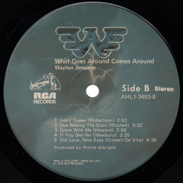 Waylon Jennings : What Goes Around Comes Around (LP, Album, Ind)