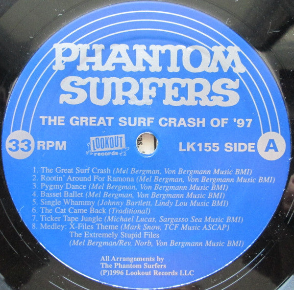 The Phantom Surfers : The Great Surf Crash Of '97 (LP, Album)