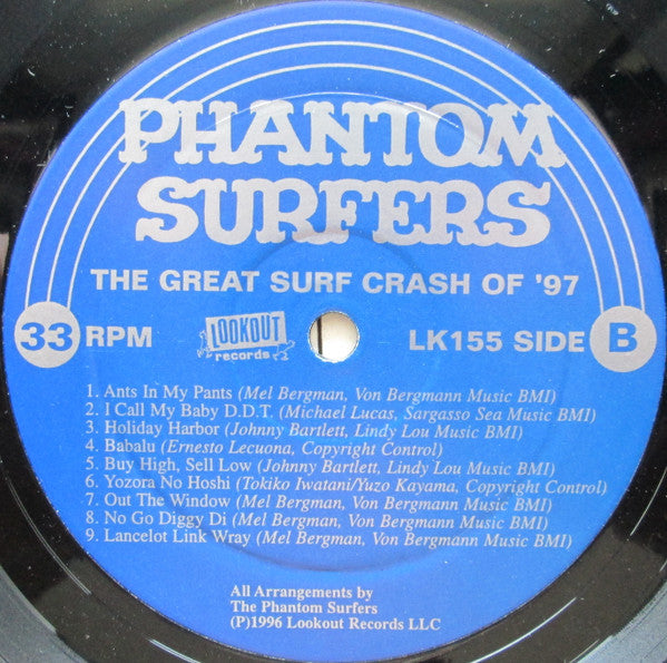 The Phantom Surfers : The Great Surf Crash Of '97 (LP, Album)