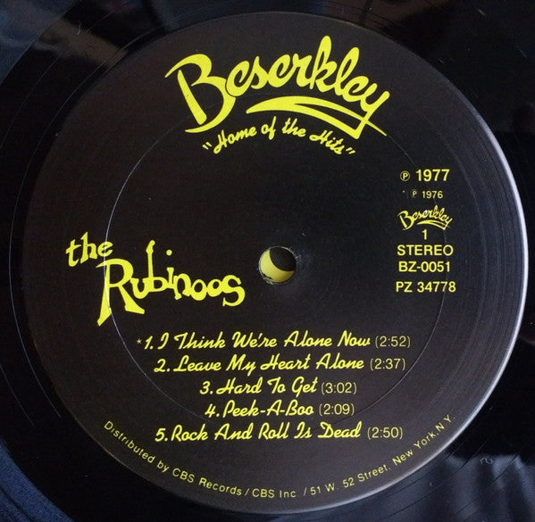 The Rubinoos : The Rubinoos (LP, Album, San)