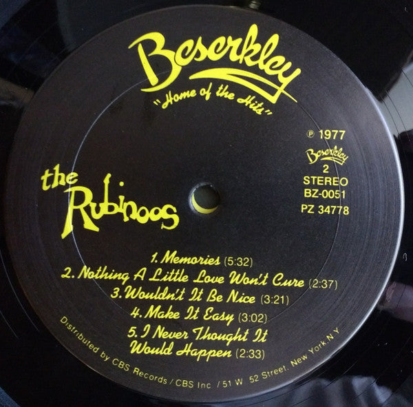The Rubinoos : The Rubinoos (LP, Album, San)