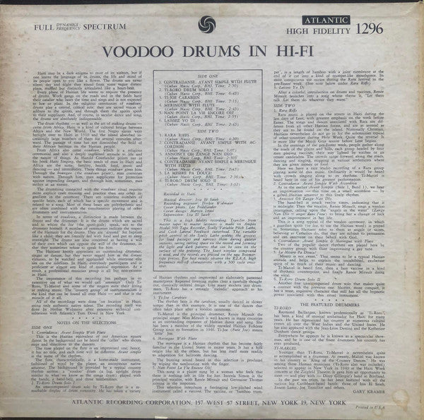 Voodoo Drums : Voodoo Drums In Hi-fi (LP, Album, Dee)