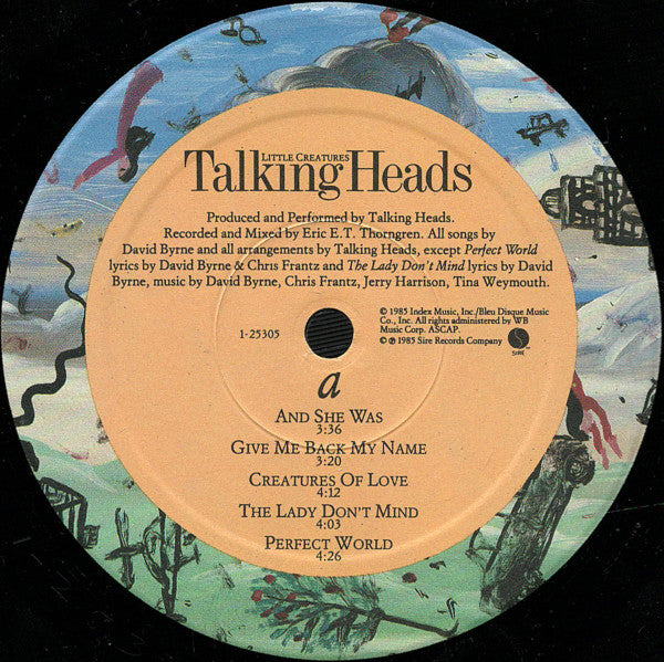 Talking Heads : Little Creatures (LP, Album, Spe)