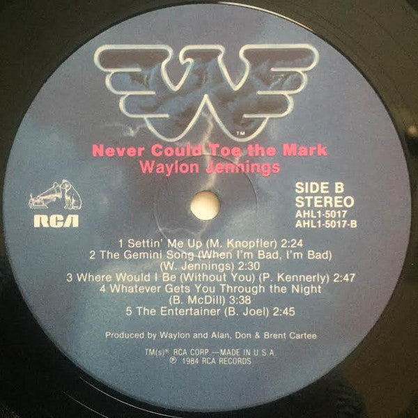 Waylon Jennings : Never Could Toe The Mark (LP, Album)