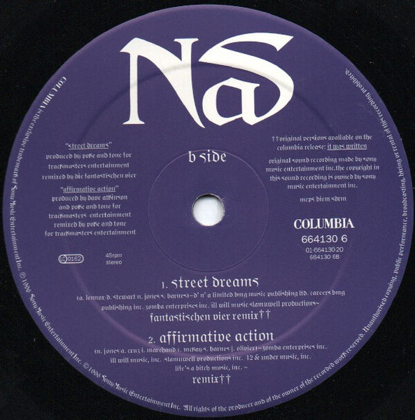 Nas : Street Dreams / Affirmative Action (Remix) (12")
