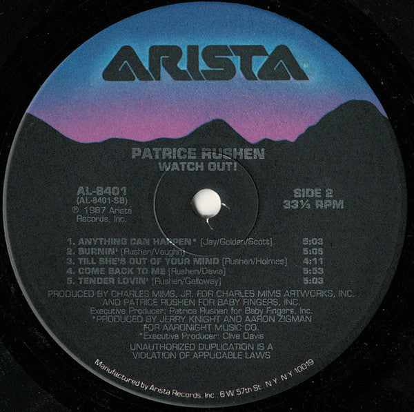 Patrice Rushen : Watch Out! (LP, Album, RCA)