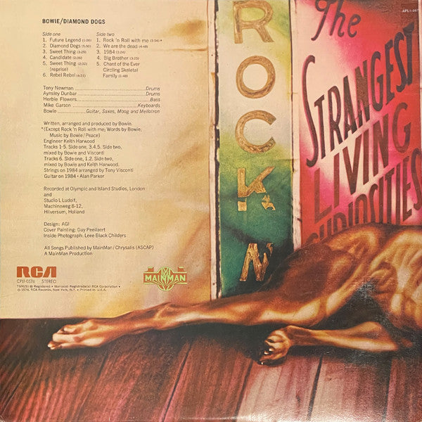 David Bowie : Diamond Dogs (LP, Album, RE, Ind)