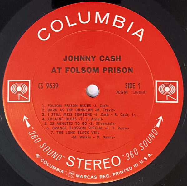 Johnny Cash : At Folsom Prison (LP, Album, San)
