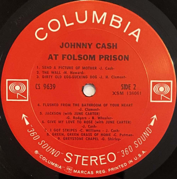 Johnny Cash : At Folsom Prison (LP, Album, San)