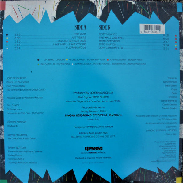 John McLaughlin And Mahavishnu* : Adventures In Radioland (LP, Album, EMW)