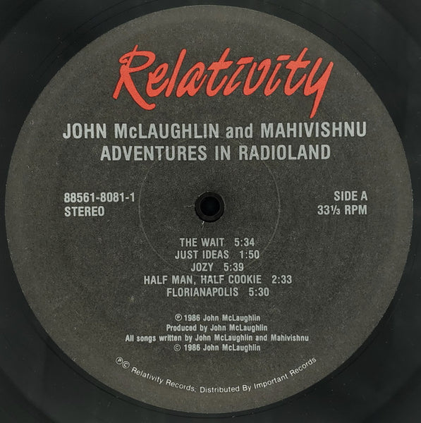 John McLaughlin And Mahavishnu* : Adventures In Radioland (LP, Album, EMW)