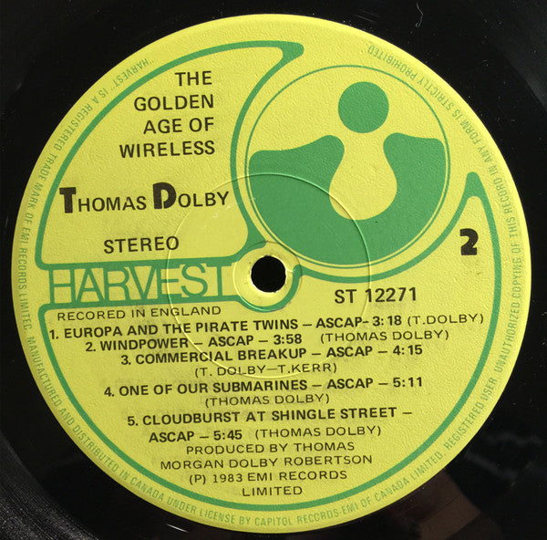 Thomas Dolby : The Golden Age Of Wireless (LP, Album)