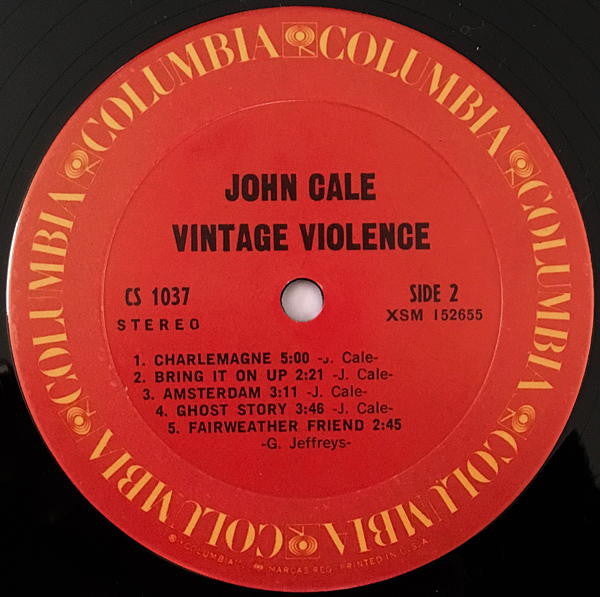 John Cale : Vintage Violence (LP, Album, RP, Ter)